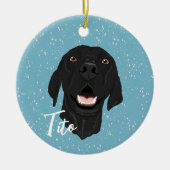 Décoration En Céramique Chiot Pointer Noir (Devant)