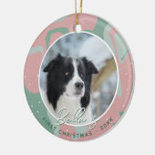Décoration En Céramique Chiot première frontière de Noël Collie Chien phot (Gauche)