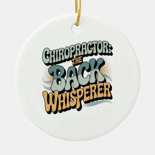 Décoration En Céramique Chiropractor Back Whisperer Gift Idea (Devant)