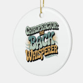 Décoration En Céramique Chiropractor Back Whisperer Gift Idea (Gauche)