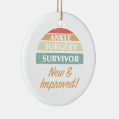 Décoration En Céramique Chirurgie Ankle Survivor Humour (Droite)
