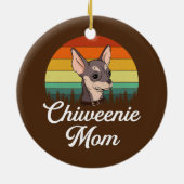 Décoration En Céramique chiweenie maman chiweenie (Dos)