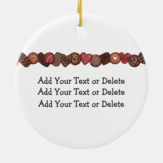 Décoration En Céramique Chocolat bonbon amour - SRF (Dos)