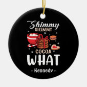 Décoration En Céramique Chocolat chaud amusant et biscuit hiver (Devant)