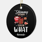 Décoration En Céramique Chocolat chaud amusant et biscuit hiver (Gauche)