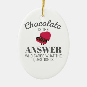 Décoration En Céramique Chocolat Lover Citation Cadeau Chocolat Est La Ré