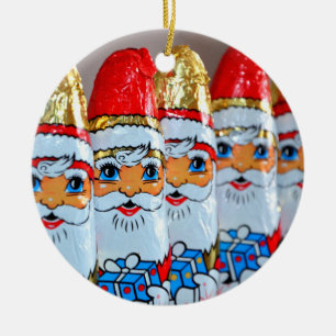 Décoration En Céramique Chocolats du Père Noël