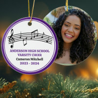 Chorale du lycée pourpre Noël personnalisé