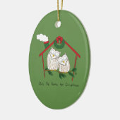 Décoration En Céramique Chouette de Noël Be Accueil mignonne (Gauche)