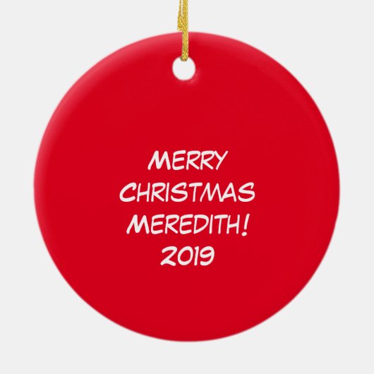 Décoration En Céramique Chouette Drôle Noël Mignonne Vacances (Dos)