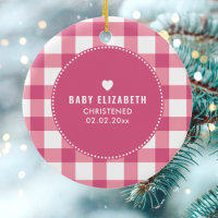 Christening Baptism Cute Baby Girl Kids Photo Pink