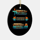 Décoration En Céramique Christian Athlete Vêtements entraînement Gym Weigh (Droite)