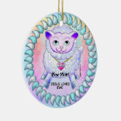 Décoration En Céramique Christian Jesus Loves You  (Droite)