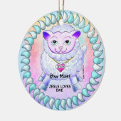 Décoration En Céramique Christian Jesus Loves You  (Gauche)