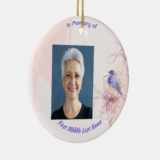 Décoration En Céramique Christian Memorial Keepsake Bluebird Garden (Droite)