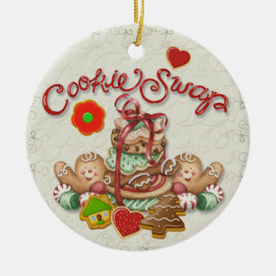Décoration En Céramique Christmas Cookie Swap