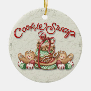 Décoration En Céramique Christmas Cookie Swap