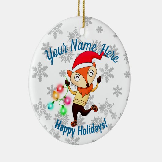 Décoration En Céramique Christmas Dancing Fox Custom (Droite)