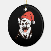 Décoration En Céramique Christmas German Shepherd Classic T-Shirt (Gauche)