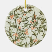 Décoration En Céramique Christmas Holly Jolie Antique Salutation (Dos)