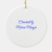 Décoration En Céramique Christmas is Cat-tastic Unique Ceramic Ornament (Dos)