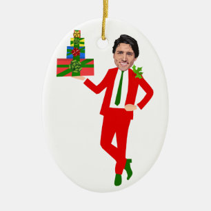 Décoration En Céramique christmas justin trudeau