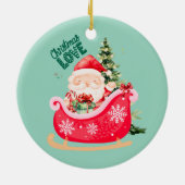 Décoration En Céramique Christmas Lover | Santa Sleigh Holiday Magic (Dos)