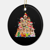 Décoration En Céramique Christmas Pajama Golden Retriever Tree Xmas Gift D (Gauche)
