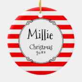 Décoration En Céramique Christmas Père Noël Old English Sheepdog (Grey 1)  (Dos)