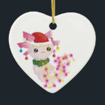 Décoration En Céramique christmas santa axolotl<br><div class="desc">"christmas santa axolotl ", "xmas Axolotl", "christmas Axolotl", "santa claus Axolotl", Axolotl, "ugly christmas", "Mexican walking fish", salamander , waterdogs, mudpuppies</div>