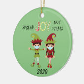 Décoration En Céramique Christmas Spread Joy pas Germs Elf 2020 (Gauche)