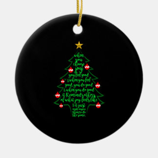Décoration En Céramique Christmas Tree Poem - Christmas Family