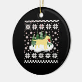 Décoration En Céramique Christmas Yellow Labrador Silhouette Santa Hat Cla (Gauche)