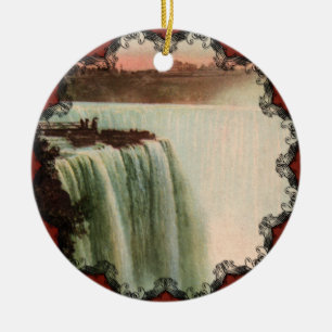 Décoration En Céramique Chutes de fer à cheval à Niagara Ornament