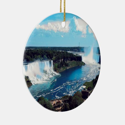 Décoration En Céramique CHUTES NIAGARA - Vue (Droite)