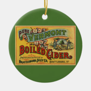 Décoration En Céramique Cidre bouilli à la gelée vintage Brattleboro Vermo