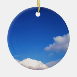 Décoration En Céramique Ciel bleu clair et nuages blancs