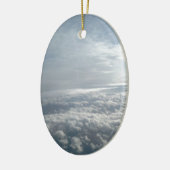 Décoration En Céramique Ciel, Vue Avion, Beaux Nuages (Gauche)