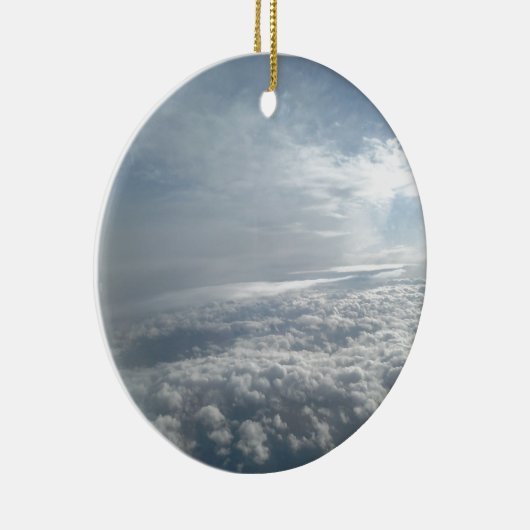 Décoration En Céramique Ciel, Vue Avion, Beaux Nuages (Droite)