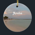 Décoration En Céramique Cieux roses dans Aruba<br><div class="desc">Cieux roses magnifiques à l'aube dans Aruba.</div>