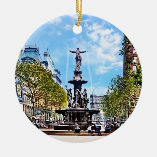 Décoration En Céramique Cincinnati OH - Tyler-Davidson Fountain c1906 (Devant)