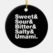 Décoration En Céramique Cinq saveurs de base (Devant)