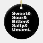 Décoration En Céramique Cinq saveurs de base (Dos)