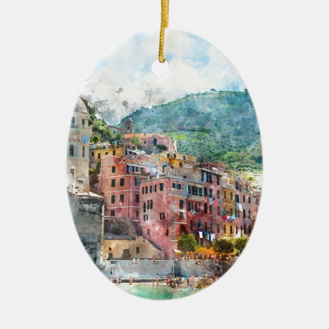 Décoration En Céramique Cinque Terre Italie en Riviera italienne (Devant)