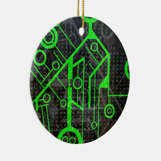 Décoration En Céramique Circuit vert (Droite)