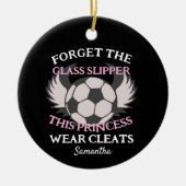 Décoration En Céramique Citation amusante pour l'équipe de football fémini (Devant)