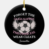 Décoration En Céramique Citation amusante pour l'équipe de football fémini (Dos)