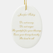 Décoration En Céramique Citation de 'Bénédictions de Reiki' (Dos)