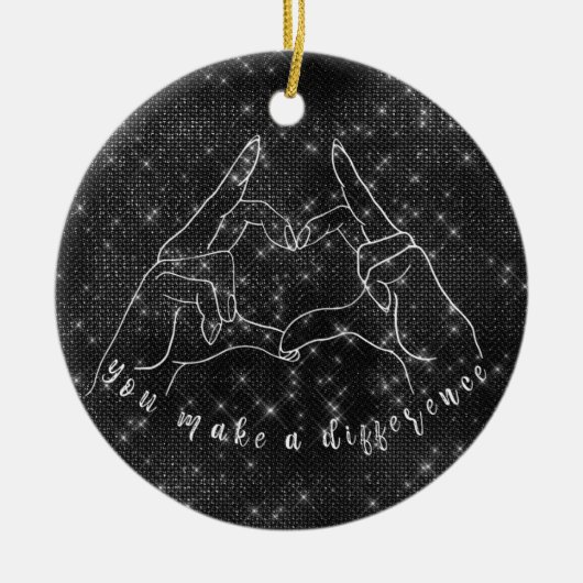 Décoration En Céramique Citation de différence (Devant)