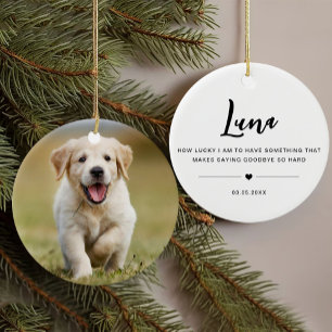 Décoration En Céramique Citation de mémoire de chien en hommage à l'animal
